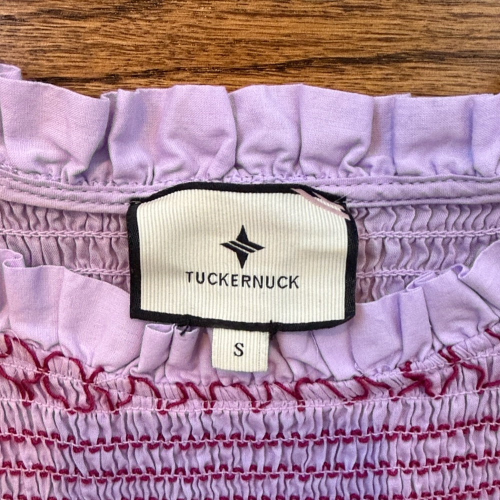 Tuckernuck Pink Smocked Flutter-Sleeve Maxi Dress - Picture 3 of 4